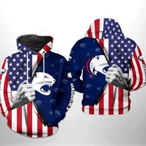 South Alabama Jaguars NCAA US Flag 3D Printed Hoodie/Zipper Hoodie