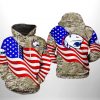 South Alabama Jaguars NCAA US Flag Camo Veteran 3D Printed Hoodie/Zipper Hoodie