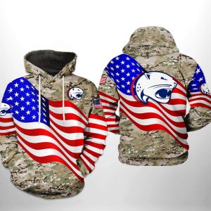 South Alabama Jaguars NCAA US Flag Camo Veteran 3D Printed Hoodie/Zipper Hoodie