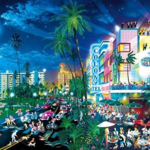 South Beach Moonlight Jigsaw Puzzle Set