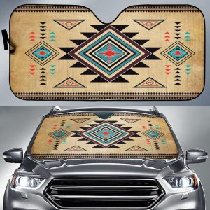 Southwest Symbol Native American Design Car Auto Sun Shade