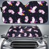 Space Astronaut Unicorn Car Auto Sun Shade