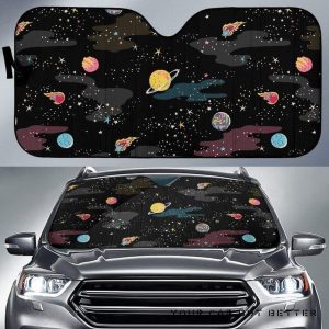 Space Pattern Car Auto Sun Shade