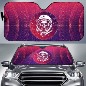 Space Skull Car Auto Sun Shade