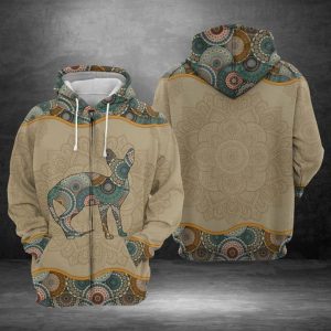 Sphynx Mandala 3D Printed Hoodie/Zipper Hoodie