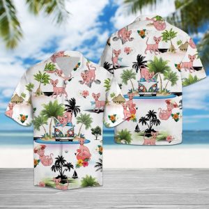 Sphynx Vacation Hawaiian Shirt Summer Button Up