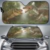 Spinosaurus Vs T-rexs Car Auto Sun Shade