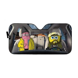 Spongebob And Patrick Rob Car Auto Sun Shade