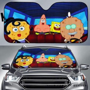 Spongebob Running Vacation Car Auto Sun Shade