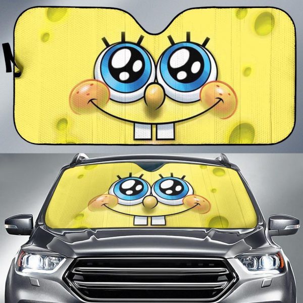 Spongebob Smile Funny Car Auto Sun Shade