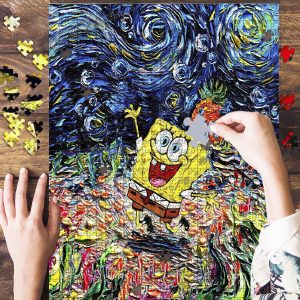 Spongebob Starry Night Jigsaw Puzzle Set
