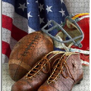Sport, Football, Balls And Shoes Jigsaw Puzzle Set