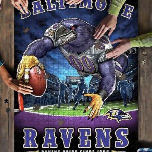 Sport, Football, Baltimore Ravens Team Jigsaw Puzzle Set
