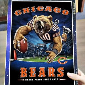 Sport, Football, Chicago Bears Team Jigsaw Puzzle Set
