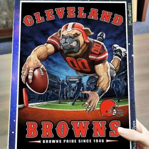 Sport, Football, Cleveland Browns Team Jigsaw Puzzle Set