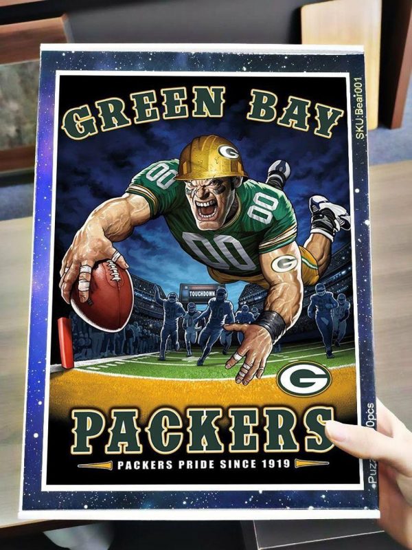 Sport, Football, Green Bay Packers Team Jigsaw Puzzle Set