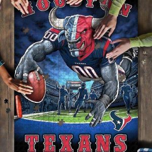 Sport, Football, Houston Texans Team Jigsaw Puzzle Set