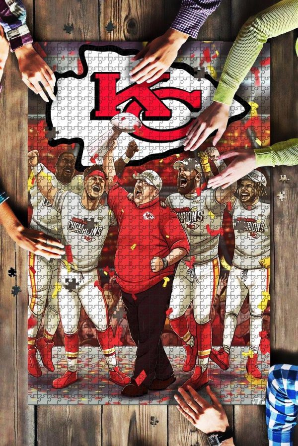 Sport, Football, Kansas City Chiefs Jigsaw Puzzle Set