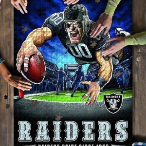 Sport, Football, Las Vegas Raiders Team Jigsaw Puzzle Set