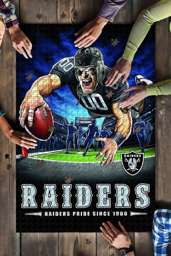 Sport, Football, Las Vegas Raiders Team Jigsaw Puzzle Set