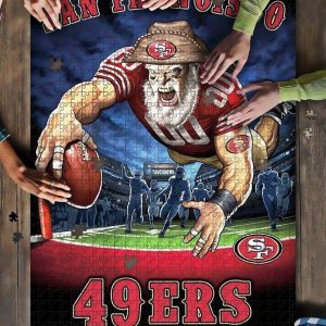 Sport, Football, San Francisco 49Ers Team Jigsaw Puzzle Set