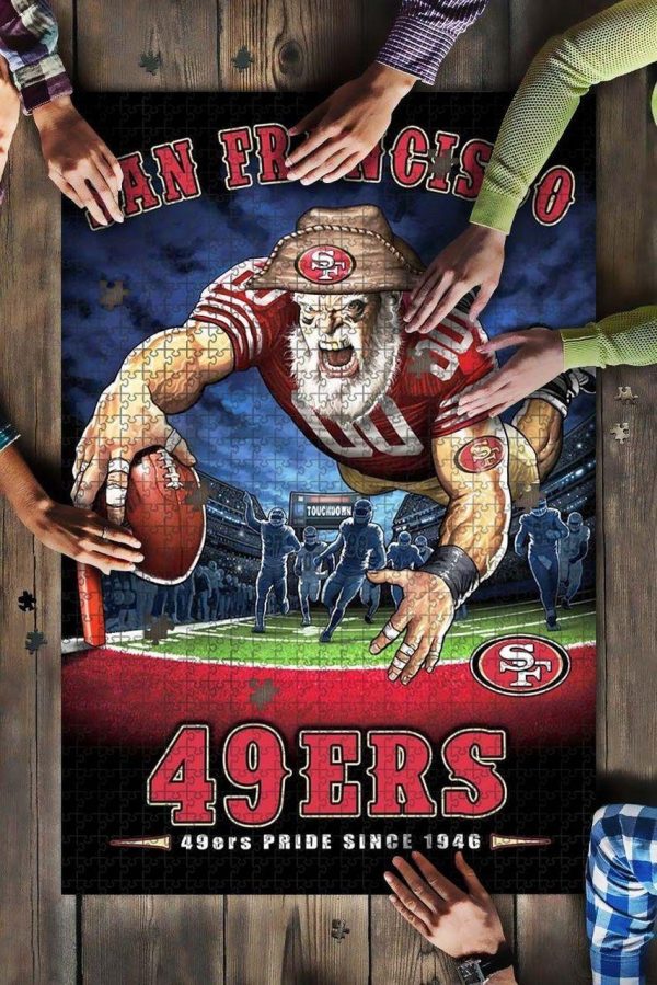 Sport, Football, San Francisco 49Ers Team Jigsaw Puzzle Set