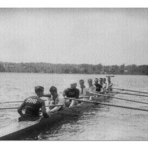 Sport, Rowing, Black And White Jigsaw Puzzle Set