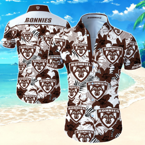 St Bonaventure Bonnies Hawaiian Shirt Summer Button Up