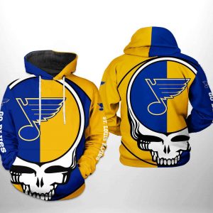 St. Louis Blues NHL Grateful Dead 3D Printed Hoodie/Zipper Hoodie