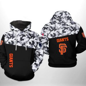 San Francisco Giants MLB Camo Veteran 3D Printed Hoodie/Zipper Hoodie