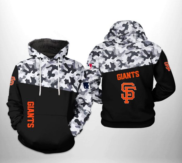 San Francisco Giants MLB Camo Veteran 3D Printed Hoodie/Zipper Hoodie