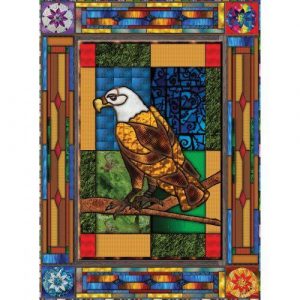 Stained Glass Eagle Jigsaw Puzzle Set