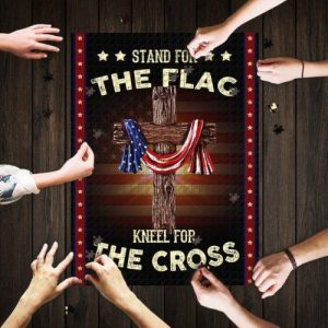Stand For The Flag Kneel For The Cross Jigsaw Puzzle Set