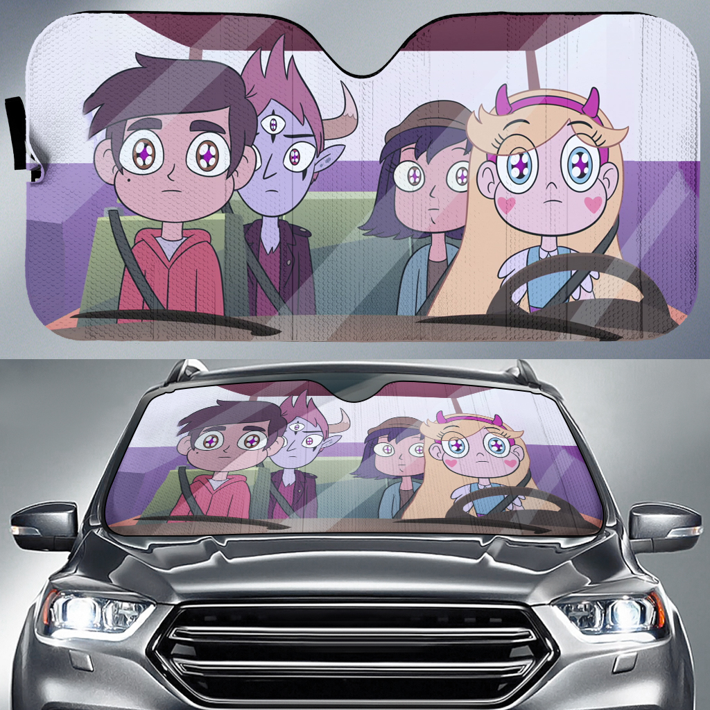 Star Vs Thefoe Car Auto Sun Shade Star Vs Thefoe Car Auto Sun Shade