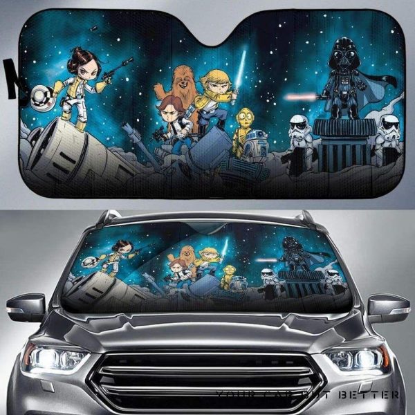 Star Wars Funny Car Auto Sun Shade