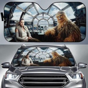 Star Wars The Last Jedi Chewbacca Car Auto Sun Shade