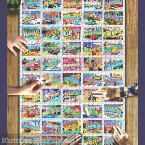 State Greetings Stamps Jigsaw Puzzle Set