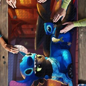 Stitch And Toothless Jigsaw Puzzle Set