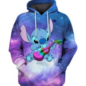 Stitch Art 3D Printed Hoodie/Zipper Hoodie