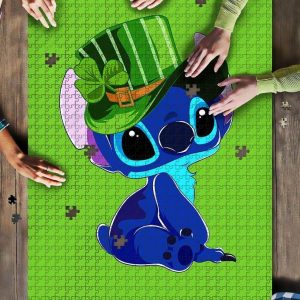 Stitch Patrick Day Cute Jigsaw Puzzle Set