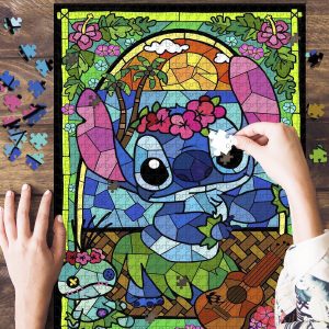 Stitch Stained Glass Disneyland Jigsaw Puzzle Set