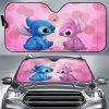 Stitch Valentines Car Auto Sun Shade