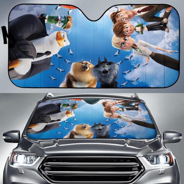 Stork Wolf Packs Car Auto Sun Shade