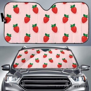 Strawberry Beautiful Pattern Car Auto Sun Shade