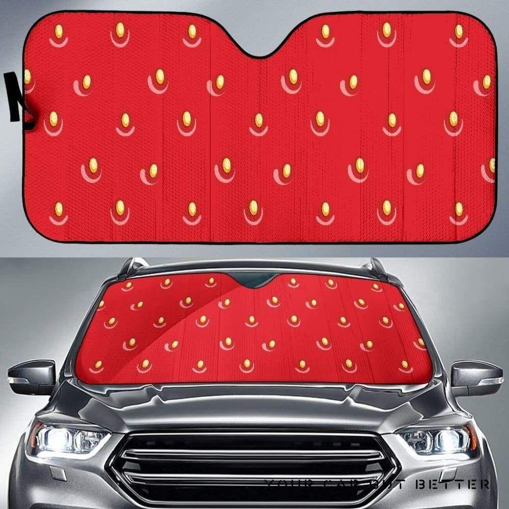 Strawberry Texture Skin Pattern Car Auto Sun Shade Strawberry Texture Skin Pattern Car Auto Sun Shade