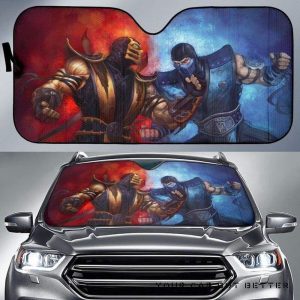 Sub Zero Vs Scropion Car Auto Sun Shade