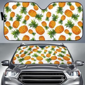 Summer Pineapple Car Auto Sun Shade