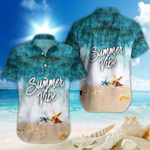Summer Vibe Hawaiian Shirt Summer Button Up