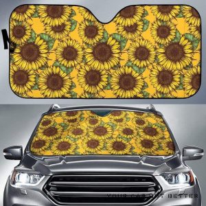 Sunflower Pattern Car Auto Sun Shade