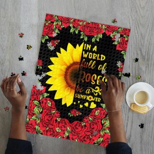 Sunflowers And Roses Jigsaw Puzzle Set